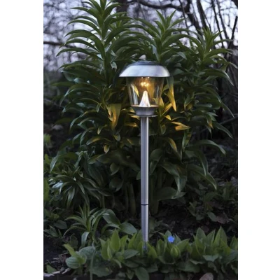 Afbeelding van Solar Priklamp RVS Warm Wit 66CM Zonne Energie