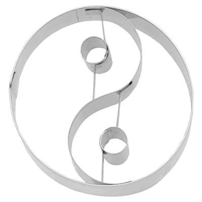 Afbeelding van Birkmann Ying Yang uitsteekvorm roestvrij staal vaatwasmachinebestendig 6 cm