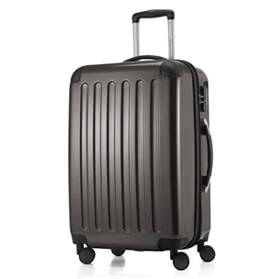 Afbeelding van HAUPTSTADTKOFFER Alex harde Koffer trolley rolkoffer reiskoffer, 4 dubbele wielen, uitbreiding, grafietgrijs, Mittelgroßer Koffer,