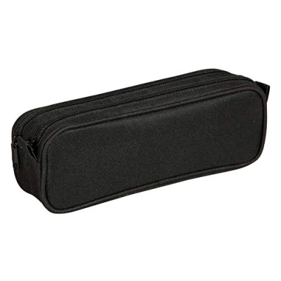 Afbeelding van Clairefontaine 420024C groot etui, rechthoekig, 2 vakken, 23 x 7 8 cm, zwart