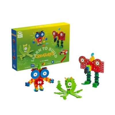 Afbeelding van Plus Learn To Build Coole Wezens Constructiespeelgoed Set Met Bouwstenen 240 Delige Bouwset Bouwspeelgoed Vanaf 5 Jaar