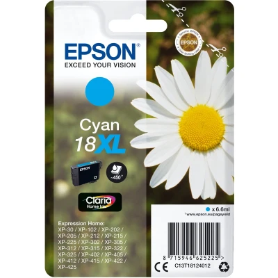 Afbeelding van Original Ink Cartridge Epson C13T18124022 Dark blue Cyan