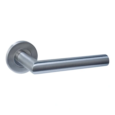 Afbeelding van Intersteel Deurkruk Q 01 op rozet verdekt ø52x6mm rvs