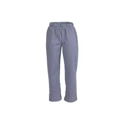 Afbeelding van Whites Vegas unisex koksbroek blauw wit geruit