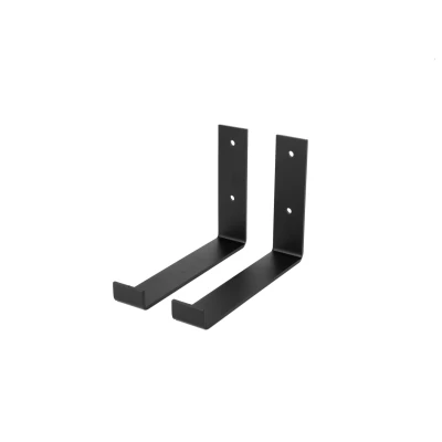 Afbeelding van Marcellis Industriële plankdrager Voor plank 20cm mat zwart staal incl. bevestigingsmateriaal + schroefbit type 4