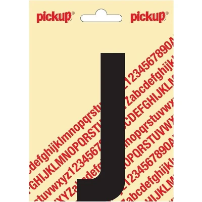 Afbeelding van Plakletter Nobel Sticker zwarte letter J Pickup