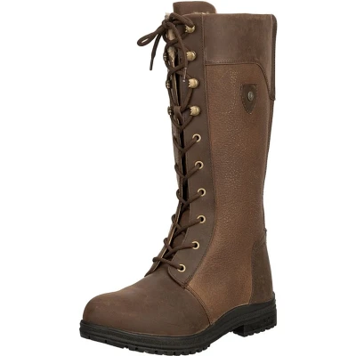 Afbeelding van SUEDWIND FOOTWEAR Winterlaarzen &quot;Galway&quot; leren laarzen robuust bovenmateriaal voering waterdicht outdoorlaarzen wandelen stal paardrijden, Gewaxt bruin