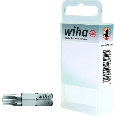 Afbeelding van Wiha 08425 Torx bit T 30 Chroom vanadium staal Gehard C 6.3 2 stuk(s)