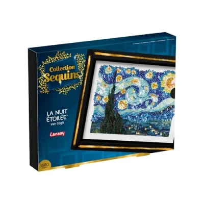 Image de Kit loisir créatif Collection Sequins La nuit étoilée Van Gogh Des 14 ans
