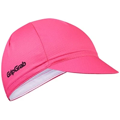 Afbeelding van GripGrab Lightweight Zomer Fietspet Mesh Cycling Cap Retro Fietsmuts UV Bescherming Helmmuts Roze Hi Vis Unisex Maat S/M (54 59 cm)