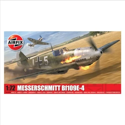Afbeelding van 1:72 Airfix 01008B Messerschmitt Bf109E 4 Vliegtuig Plastic Modelbouwpakket