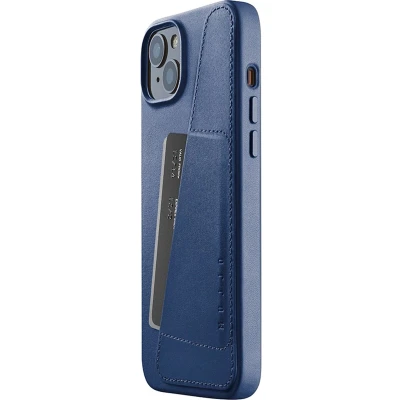 Afbeelding van MUJJO Leather Wallet Case iPhone 14 / 15 Plus blauw CL 026 BL