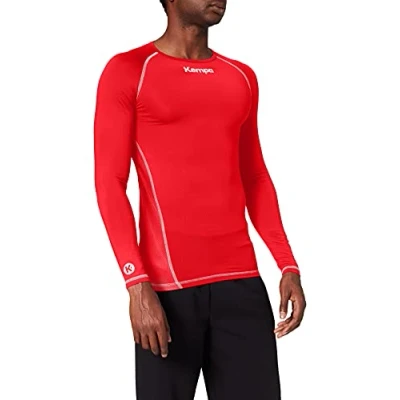 Afbeelding van Kempa Attitude Thermo Shirt Lange Mouw Rood Maat 3XL