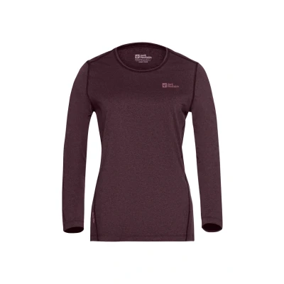 Afbeelding van Jack Wolfskin SKY Thermal Longsleeve, Dames, Maat: Medium, Amaranth