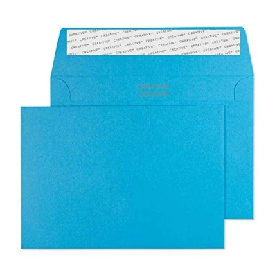 Afbeelding van Blake Creative Colour 15110 enveloppen, C6, 114 x 162 mm, zelfklevend, 120 g/m², 25 stuks, Caribisch blauw