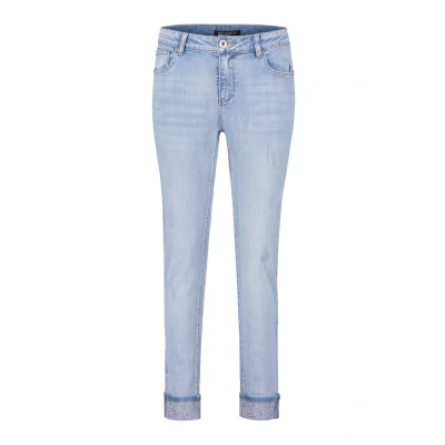 Afbeelding van Betty Barclay Slim fit MIT Waschung jeans, Dames, Maat: 34, Light blue denim