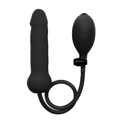 Afbeelding van Opblaasbare Siliconen Dildo Zwart