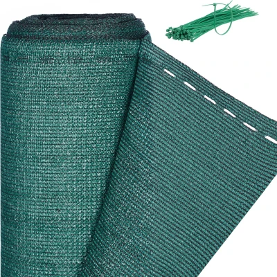 Afbeelding van Relaxdays zichtbreeknet groen 120 cm hoog balkonscherm net hekwerk zichtdoek tuin 1,2 x 6 meter