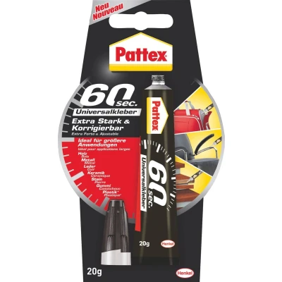 Afbeelding van Pattex Universalkleber 60 Sekunden,Tube mit 20g, 9H PUK6K