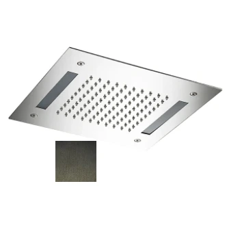 Afbeelding van SB Easy Regendouche inbouw 30x30cm PVD Gun Metal met verlichting 1208955443
