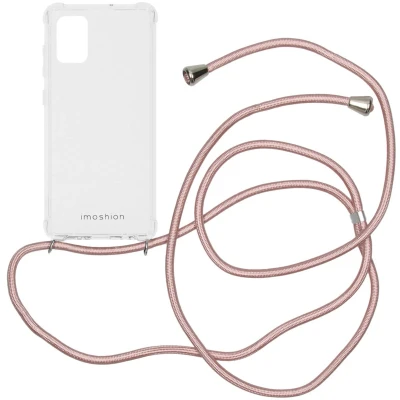 Afbeelding van iMoshion Hoesje Geschikt voor Samsung Galaxy A71 met koord Backcover Transparant