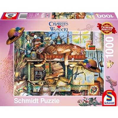 Afbeelding van Schmidt Spiele 59992 Charles Wysocki, Remington, de tuinman, puzzel 1000 stukjes