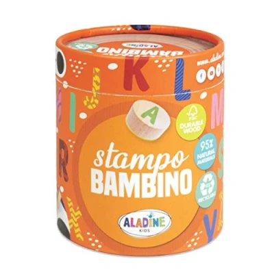 Image de Kit de tampons bois Stampo Bambino Alphabet 28 pcs