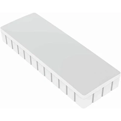 Afbeelding van MAUL magneet Solid rechthoek 54x19mm trekkracht 1kg doos 10 wit magneten