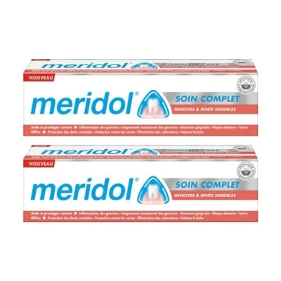 Afbeelding van Meridol Complete Tandvleesverzorging Tandpasta Gevoelige Tanden Set van 2 x 75 ml
