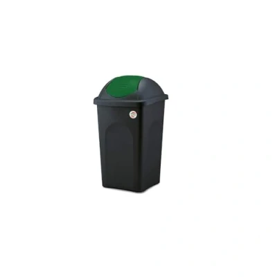 Afbeelding van Stefanplast Bascula Multipat, polypropyleen, zwart/groen, 60 liter
