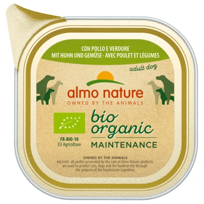 Afbeelding van Almo Nature Alu Daily Menu Bio Adult 100 g Hondenvoer Kip&amp;Groente