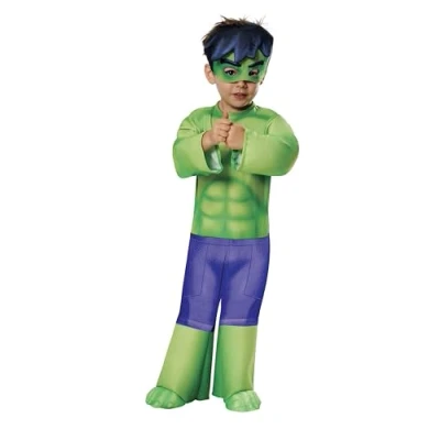 Afbeelding van Rubies Spidey en zijn buitengewone vrienden officieel Klassiek Hulk kostuum 2 3 jaar