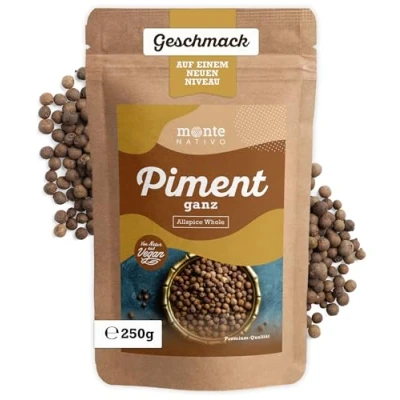 Afbeelding van Monte Nativo Chili (250 g), chilikorrels perfect voor koken en bakken, gedroogde kruiden, Allspice, soepen, rode kool, peperkoek
