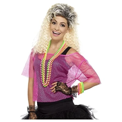 Afbeelding van Fishnet Top Visnet Shirtje Roze maat L XL ( 44 50 )