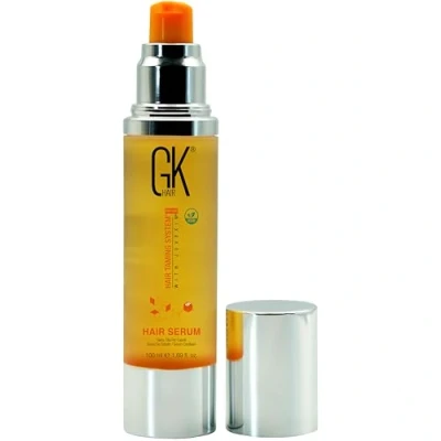 Afbeelding van GK Hair Global Keratin Organic Argan Serum (100ml/3.4 Fl Oz) Styling Gladmakend Versterkend Vochtinbrengend &amp; Voedend Hittebescherming Glans Controle Kroeshaar Droog Beschadigd Haar Herstel