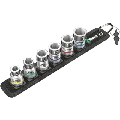 Afbeelding van Wera 5003995001 Belt C 1 7 delige Zyklop Doppenset met vasthoudfunctie 1/2&quot; 05003995001