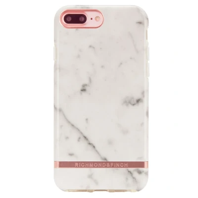 Afbeelding van Richmond &amp; Finch White Marble Rose Gold details for iPhone 6+/6s+/7+/8+