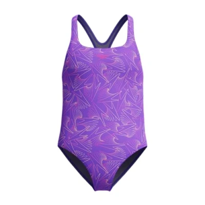 Afbeelding van Speedo HyperBoom Allover Medalist Maillot de bain pour fille Indigo Glow 5 6 ans