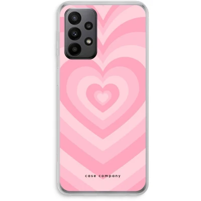 Afbeelding van Case Company® hoesje geschikt voor Samsung Galaxy A23 Hart Roos Soft Cover Telefoonhoesje Bescherming aan alle Kanten en Schermrand