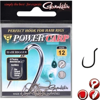 Afbeelding van Gamakatsu G Power Carp Hair Rigger Barbless (10 pcs) Maat : 10
