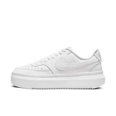 Image de Nike Court Vision Alta Cuir Femme Chaussure de basketball, blanc, 42.5 EU