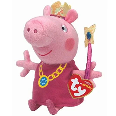Afbeelding van TY Peppa Pig Beanie Princess 33 cm