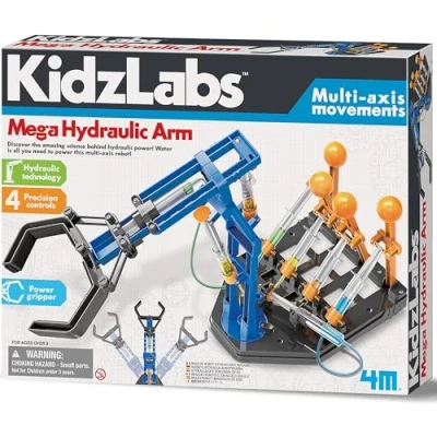 Afbeelding van 4M Mega Hydraulik Roboterarm KidzLabs retail