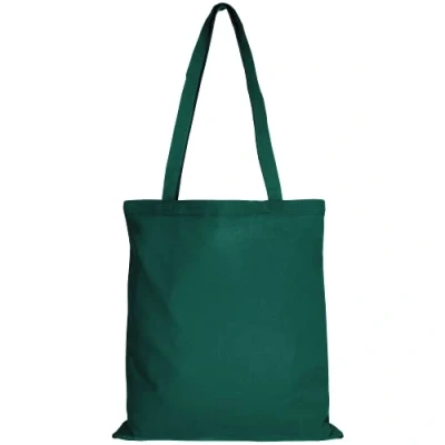 Afbeelding van TEXXILLA Set van 10 katoenen tassen Oeko Tex 100 gecertificeerd Met twee lange hengsels 38 x 42 cm Jute zak Onbedrukt Kleur: bosgroen Afmetingen: 25 stuks