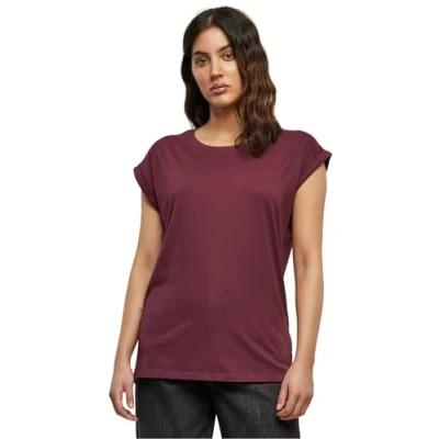 Image de Urban Classics Ladies Extended Shoulder Tee T Shirt (Lot de 1) Femme, Cerise, S
