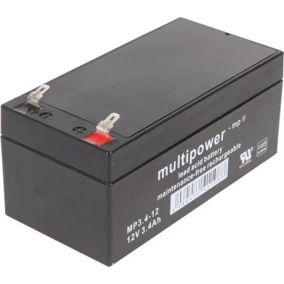 Afbeelding van Multipower MP3.4 12 volt 3400 mAh batterij