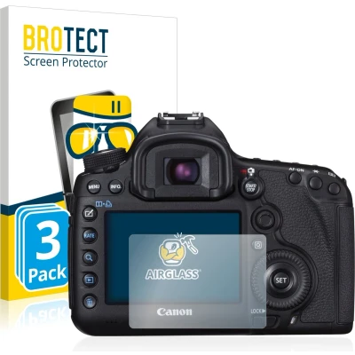 Afbeelding van BROTECT Screenprotector voor Canon EOS 5D Mark III Folie Beschermfolie Beschermglas transparant (3 Stuks)