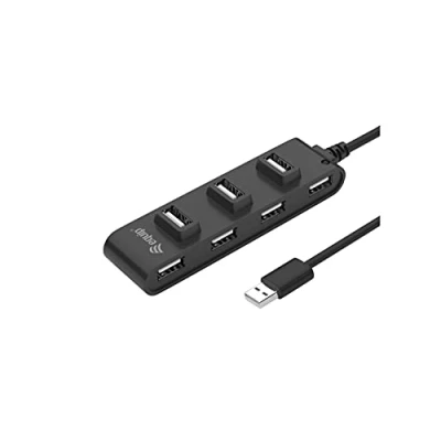 Afbeelding van Equip 128957 USB 2.0 hub 7 poorten Zwart