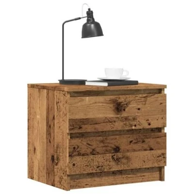 Afbeelding van vidaXL Nachtkastjes 2 st 50x40x43.5 cm bewerkt hout oud houtkleurig