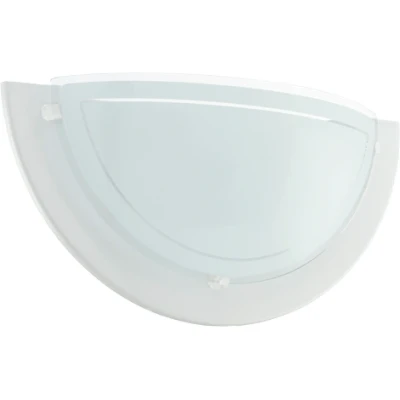 Afbeelding van EGLO wandlamp Planet 1, 1 pits modern, van staal en glas, woonkamerlamp wit helder, hallamp met E27 fitting